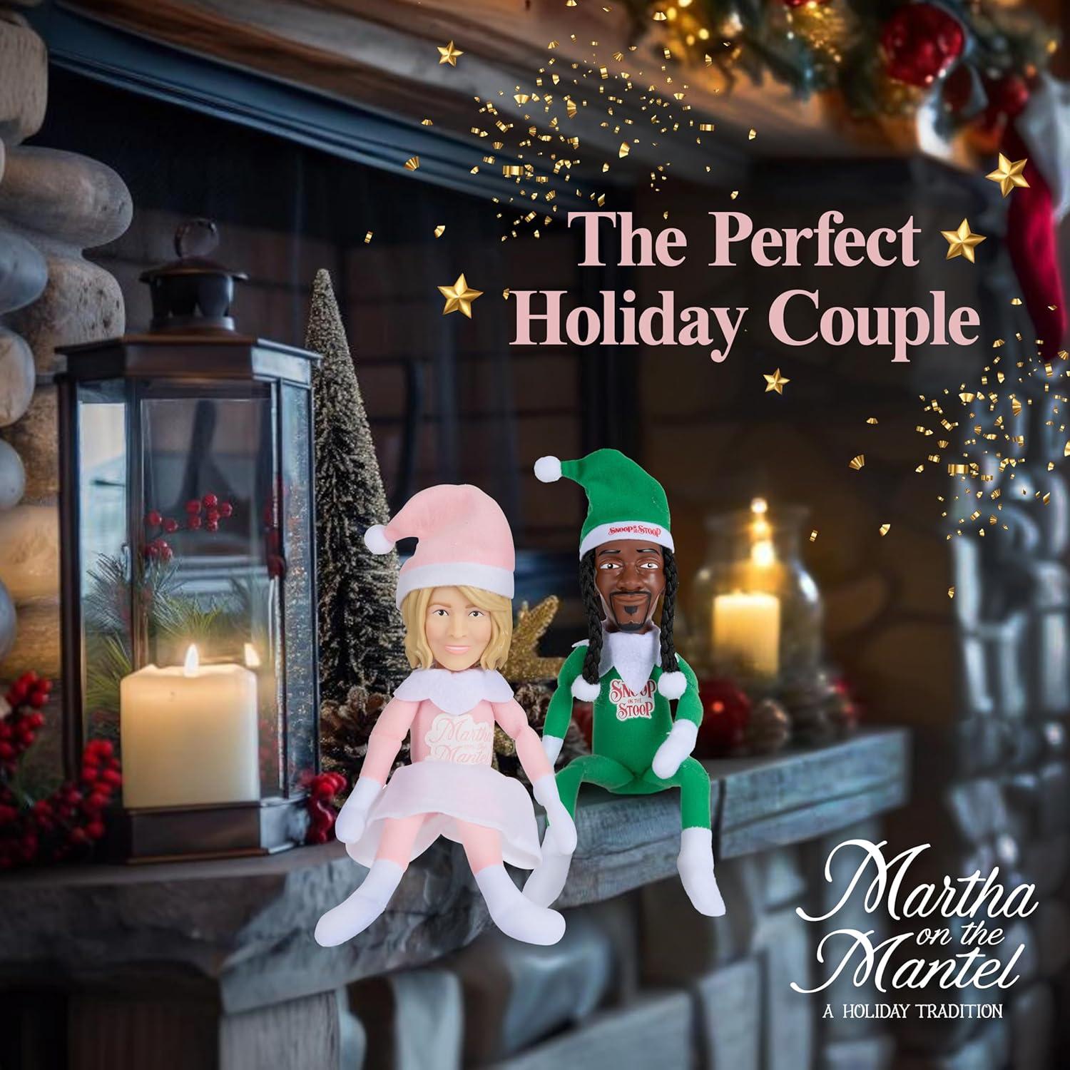 imageMartha Stewart Martha on a Mantle 2025 Christmas 12 Plush Collectible Figurines Big BoxPink