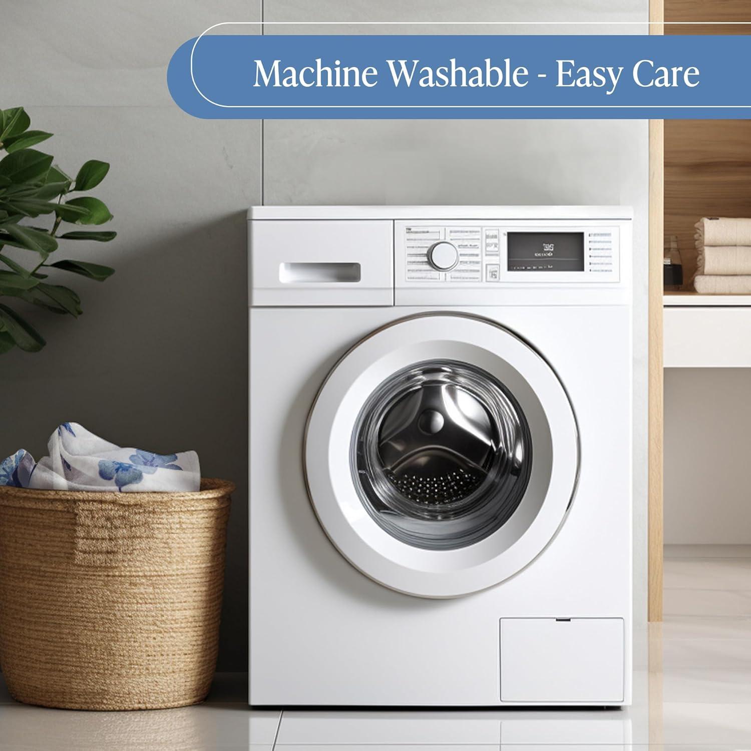 imageMartha Stewart Marthas Garden Shower Curtain Botanical Floral Print Cotton Shower Curtain for Bathroom Spa Quality Modern Shower Curtains Standard Size 72x72 Sage GreenGarden Blue