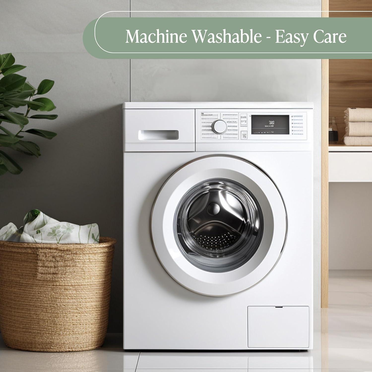 imageMartha Stewart Marthas Garden Shower Curtain Botanical Floral Print Cotton Shower Curtain for Bathroom Spa Quality Modern Shower Curtains Standard Size 72x72 Sage GreenGarden Green