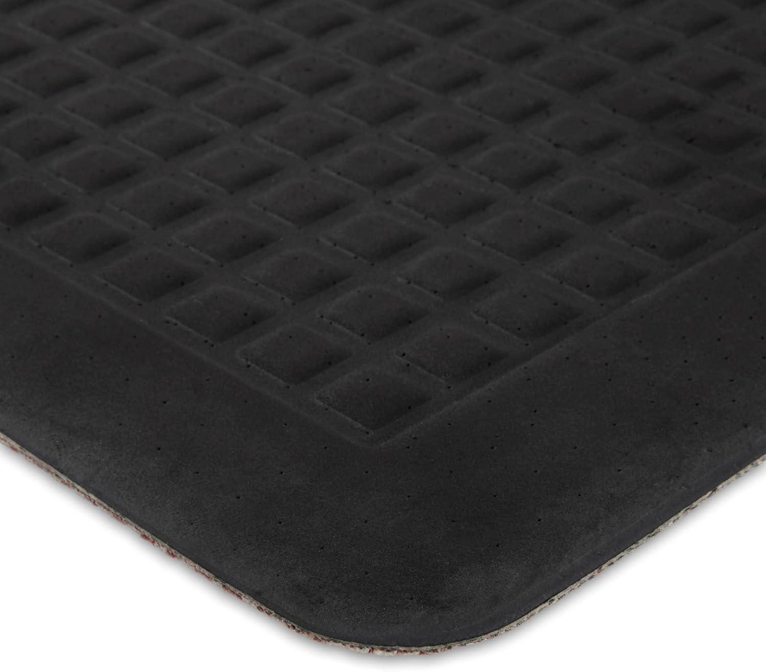 imageMartha Stewart Miles Modern Diamond AntiFatigue AirInfused Kitchen Mat Mint Green 196quotx32quotCoffee Brown