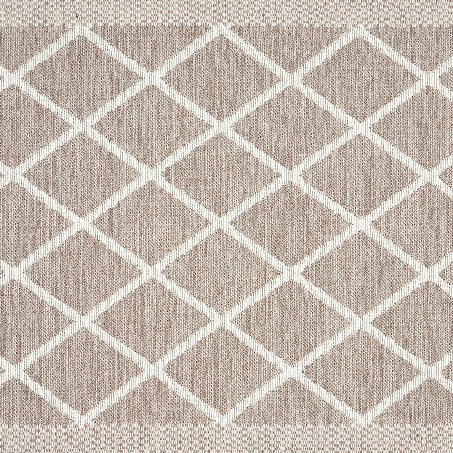 imageMartha Stewart Miles Modern Diamond AntiFatigue AirInfused Kitchen Mat Mint Green 196quotx32quotCoffee Brown