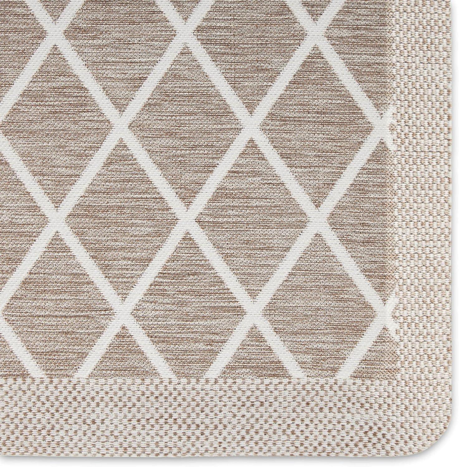 imageMartha Stewart Miles Modern Diamond AntiFatigue AirInfused Kitchen Mat Mint Green 196quotx32quotCoffee Brown