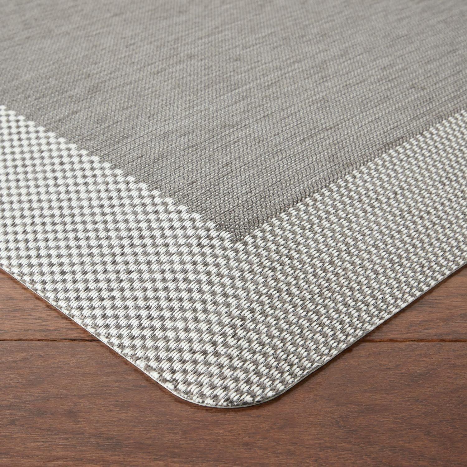 imageMartha Stewart Mira Modern Heathered AntiFatigue AirInfused Kitchen Mat Grey 196quotx32quotGrey