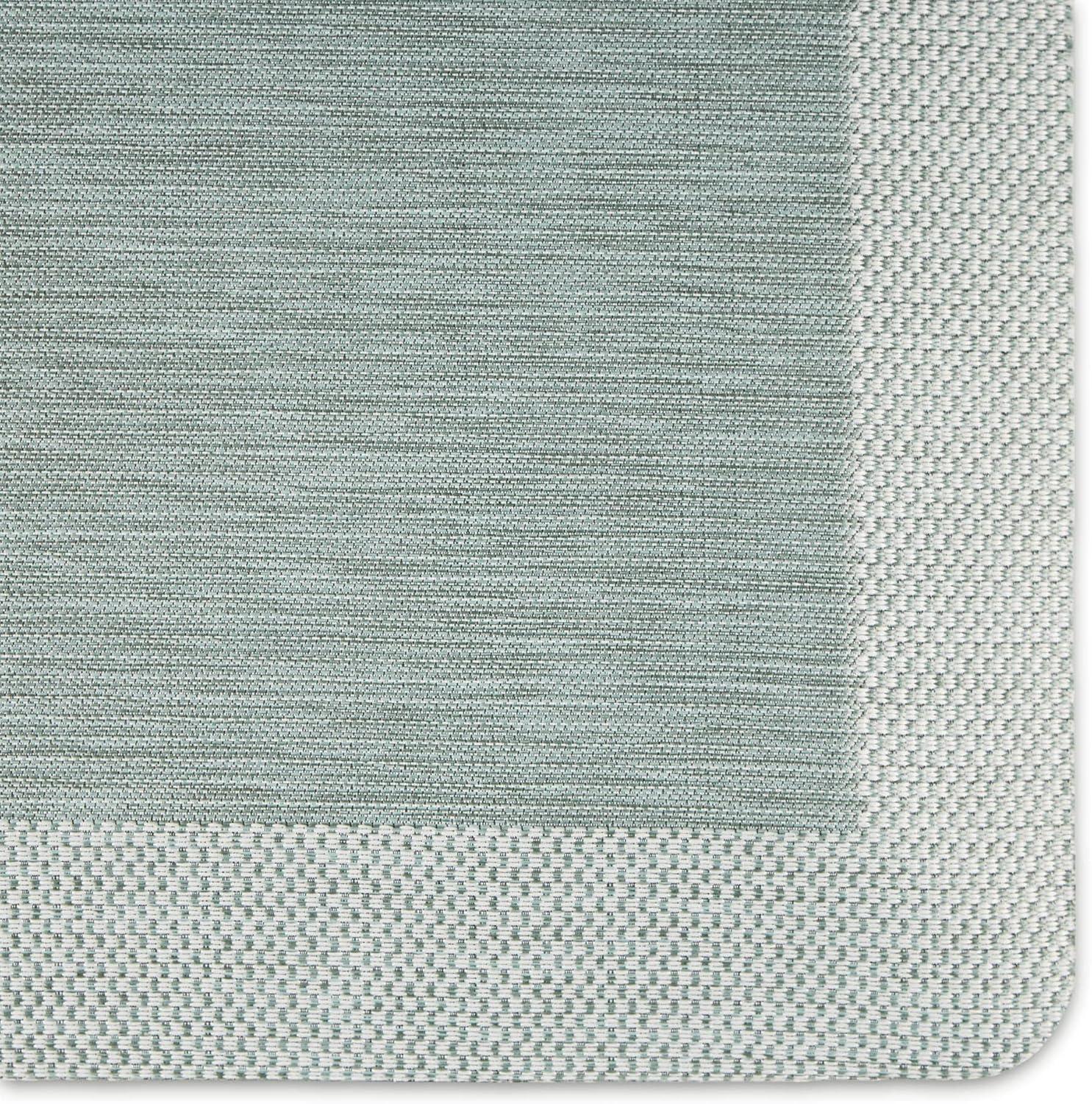 imageMartha Stewart Mira Modern Heathered AntiFatigue AirInfused Kitchen Mat Grey 196quotx32quotMint Green