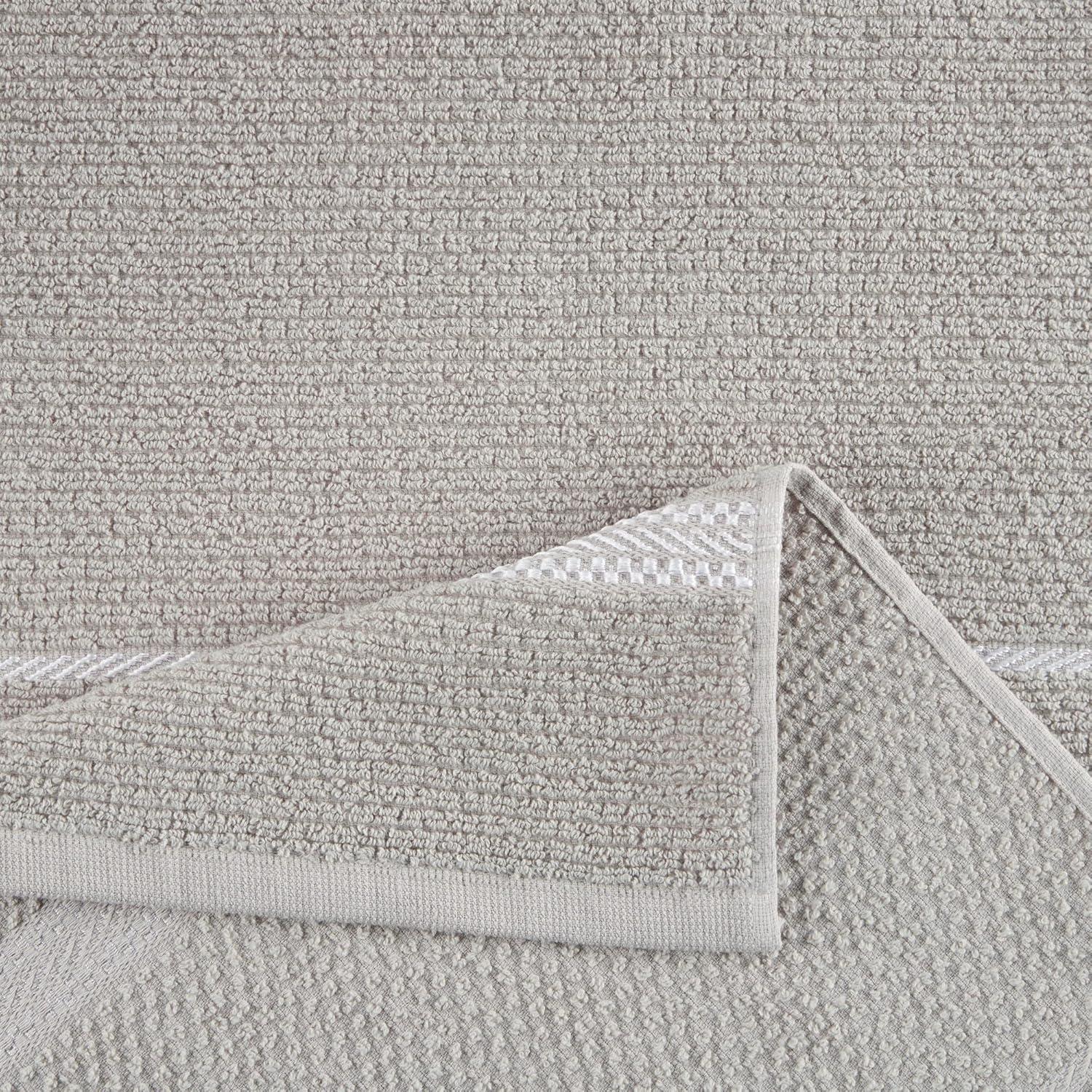 imageMartha Stewart Modern Waffle Kitchen Towel Set 6Pack Grey 16quotx28quotLinen