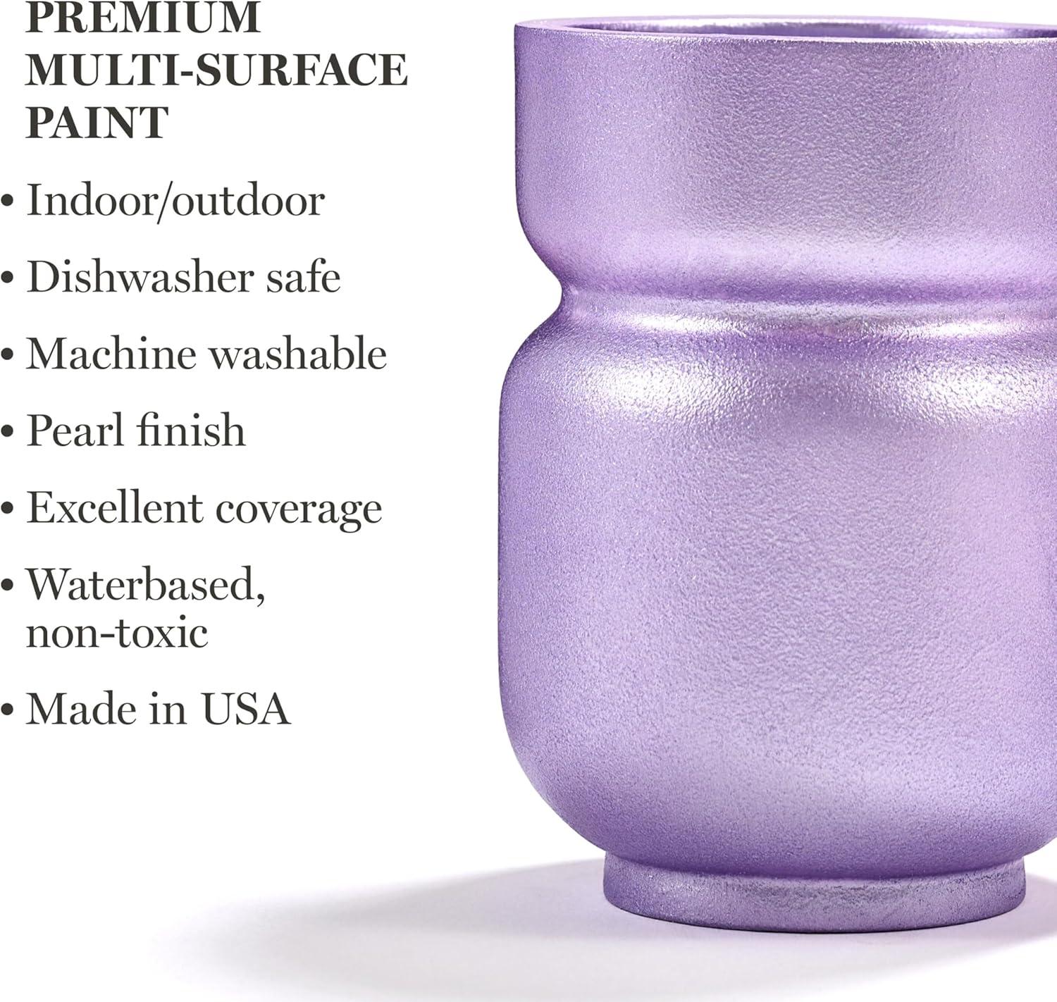 imageMartha Stewart MultiSurface Specialty 10 pc Paint Set Rainbow SparklePolished Pearl