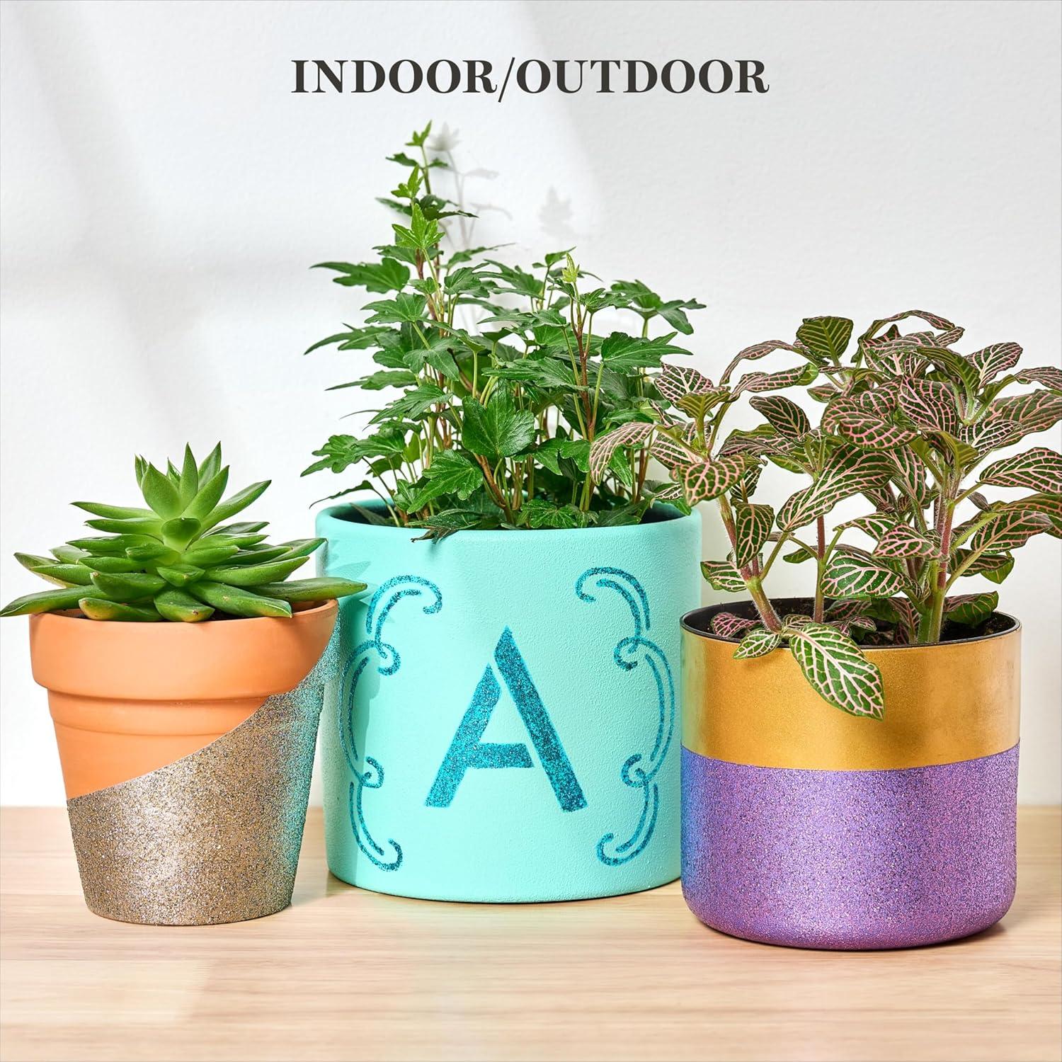 imageMartha Stewart MultiSurface Specialty 10 pc Paint Set Rainbow SparkleStudio Lights