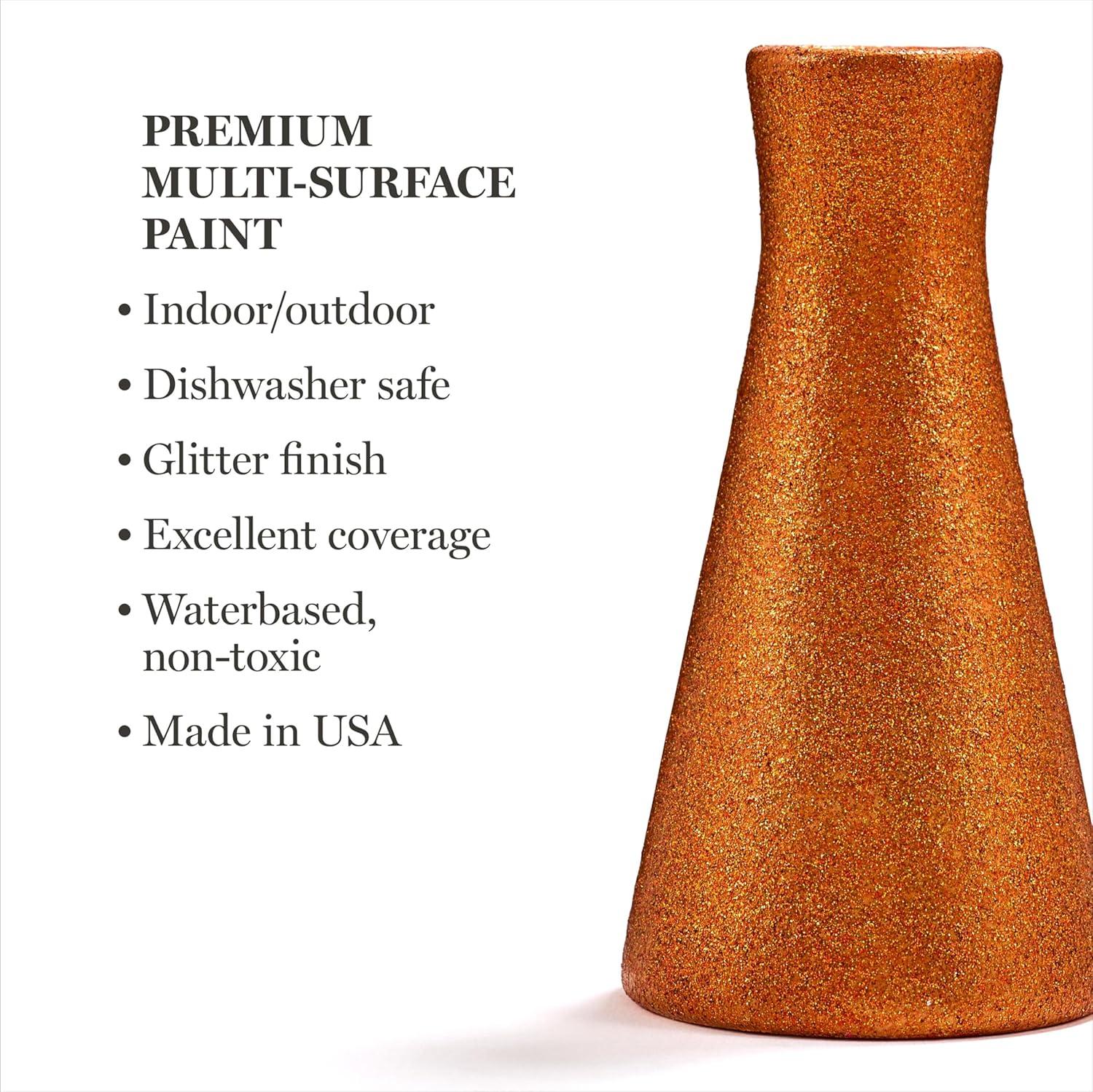 imageMartha Stewart MultiSurface Specialty 10 pc Paint Set Rainbow SparkleStudio Lights