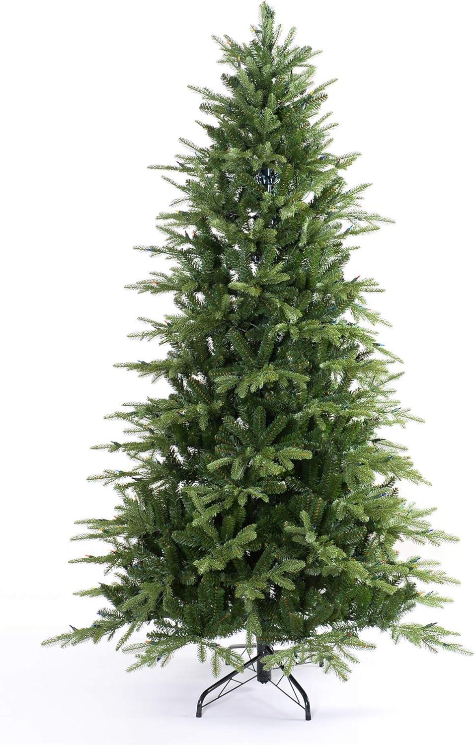 imageMartha Stewart Natural Pine 75 MU PreLit Artificial Christmas Tree Feet Multicolored LightsMulticolored Lights