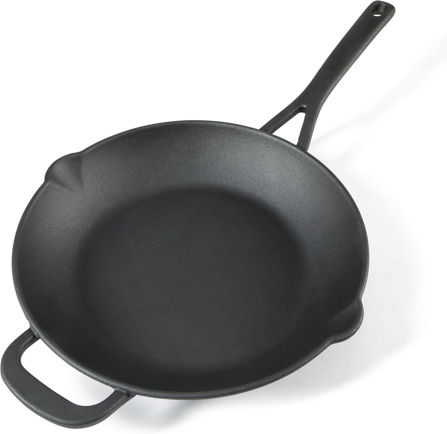 imageMartha Stewart Pre Seasoned Cast Iron 12quot SkilletCast Iron