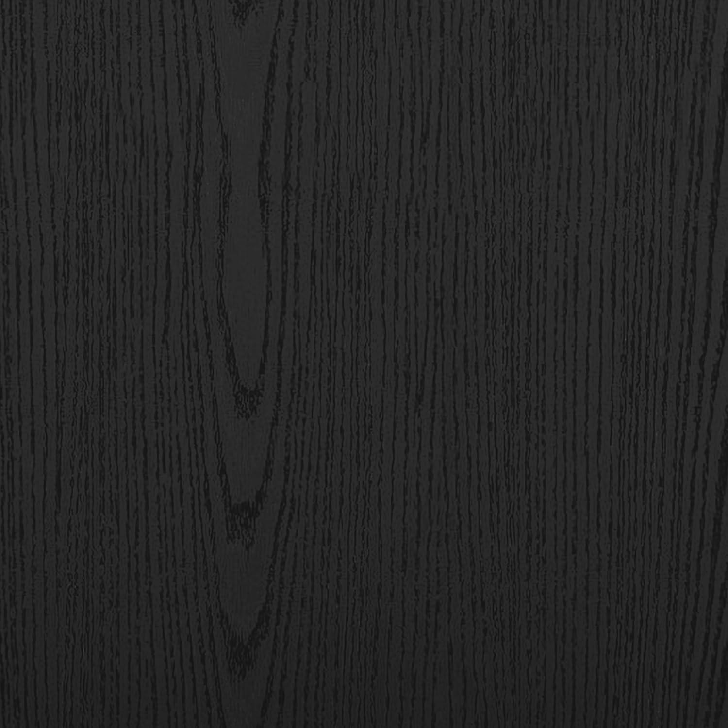 imageMartha Stewart Rhett Home Office Desk with 3 Drawers and Tapered Legs in Black with Oil Rubbed Bronze HardwareBlack FrameOil Rubbed Bronzed Hardware