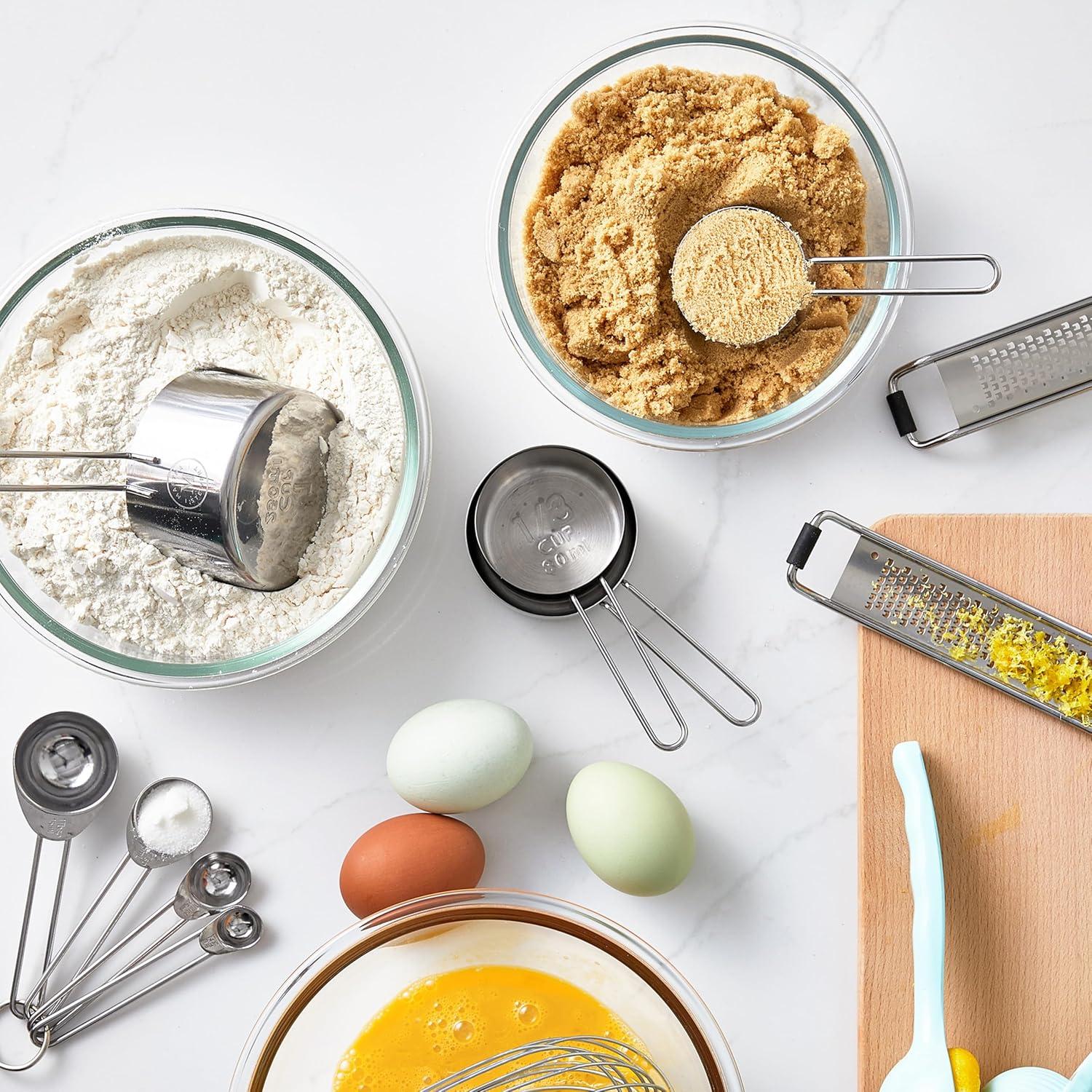 imageMartha Stewart Richburn 4Piece Gold Stainless Steel Measuring Spoons Set Durable and Stylish Kitchen Measuring Tools for Precise Baking and CookingSilver