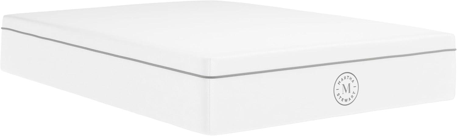 imageMartha Stewart SleepComplete King Mattress in a Box Firm Pocket Spring and Foam Hybrid Mattress DualAction Cooling 5Way Zoning Coolweave Cover 12 quot WhiteFull