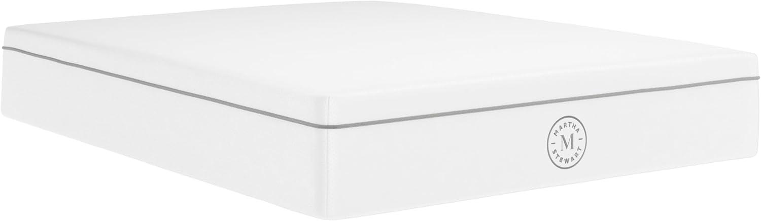 imageMartha Stewart SleepComplete King Mattress in a Box Firm Pocket Spring and Foam Hybrid Mattress DualAction Cooling 5Way Zoning Coolweave Cover 12 quot WhiteQueen