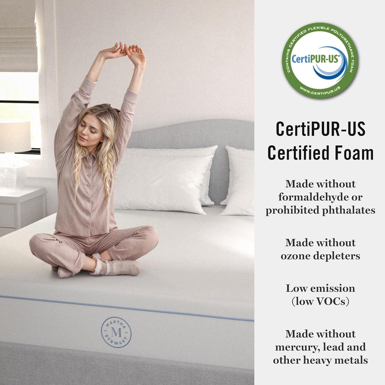 imageMartha Stewart SleepComplete King Mattress in a Box Firm Pocket Spring and Foam Hybrid Mattress DualAction Cooling 5Way Zoning Coolweave Cover 12 quot WhiteKing