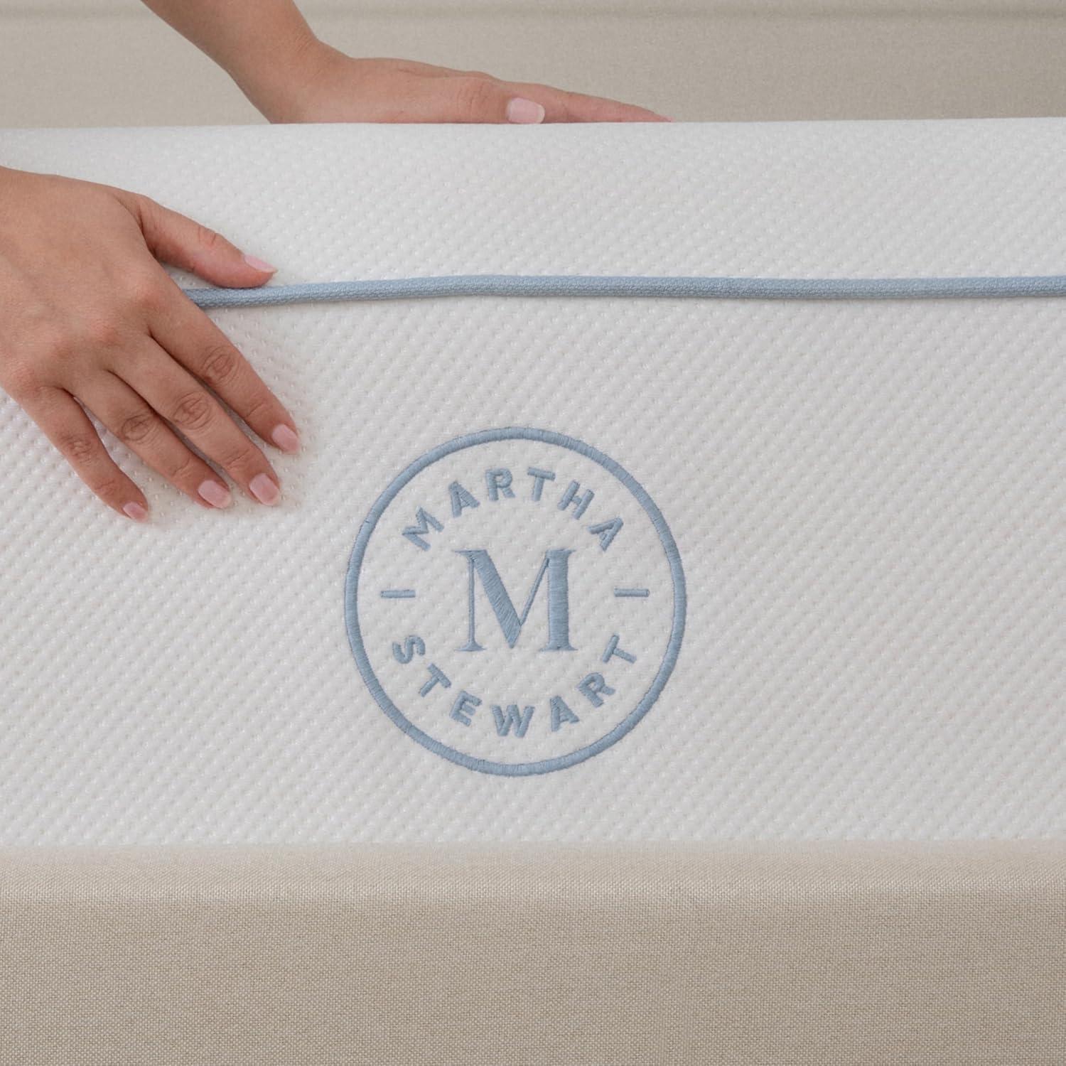 imageMartha Stewart SleepComplete King Mattress in a Box Firm Pocket Spring and Foam Hybrid Mattress DualAction Cooling 5Way Zoning Coolweave Cover 12 quot WhiteFull