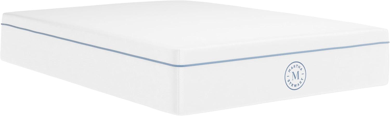 imageMartha Stewart SleepComplete King Mattress in a Box Firm Pocket Spring and Foam Hybrid Mattress DualAction Cooling 5Way Zoning Coolweave Cover 12 quot WhiteFull