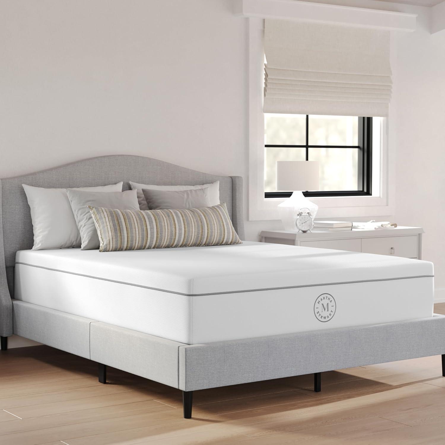 imageMartha Stewart SleepComplete King Mattress in a Box Firm Pocket Spring and Foam Hybrid Mattress DualAction Cooling 5Way Zoning Coolweave Cover 12 quot WhiteQueen