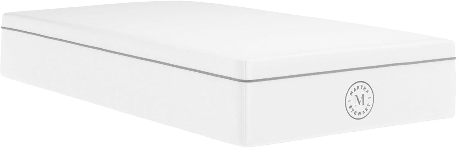 imageMartha Stewart SleepComplete King Mattress in a Box Firm Pocket Spring and Foam Hybrid Mattress DualAction Cooling 5Way Zoning Coolweave Cover 12 quot WhiteTwin