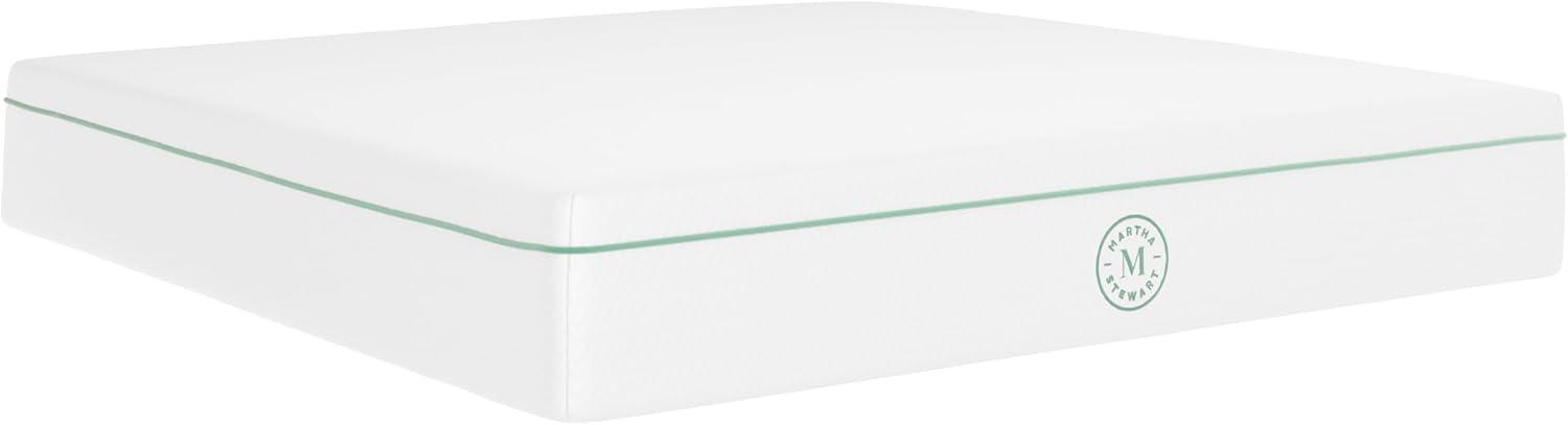 imageMartha Stewart SleepComplete Queen Mattress in a Box MediumFirm TripleAction Cooling Gel Memory Foam Mattress Removable Coolweave Jacquard Cover 12quot WhiteKing