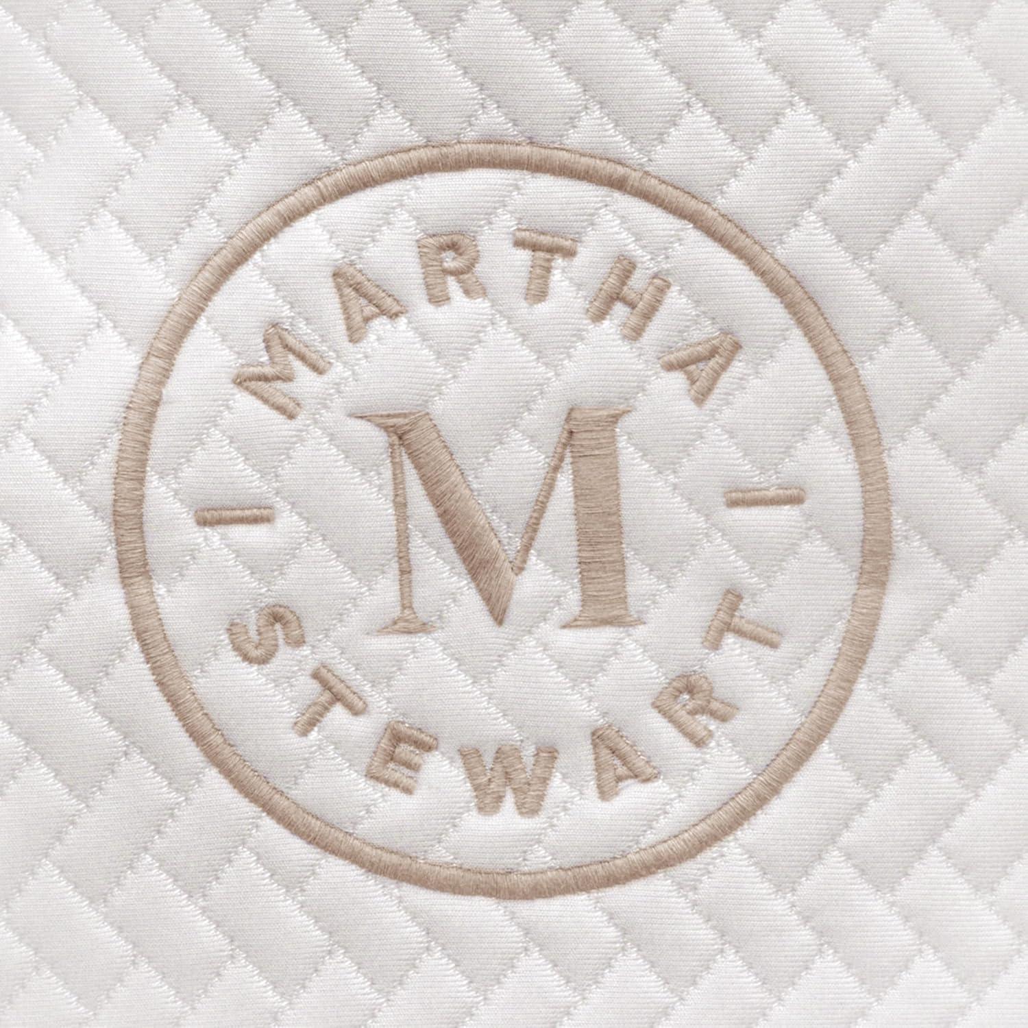 imageMartha Stewart SleepComplete Queen Mattress in a Box MediumPlush DualAction Cooling Gel Memory Foam Mattress Removable Coolweave Jacquard Cover 12quot WhiteWhite