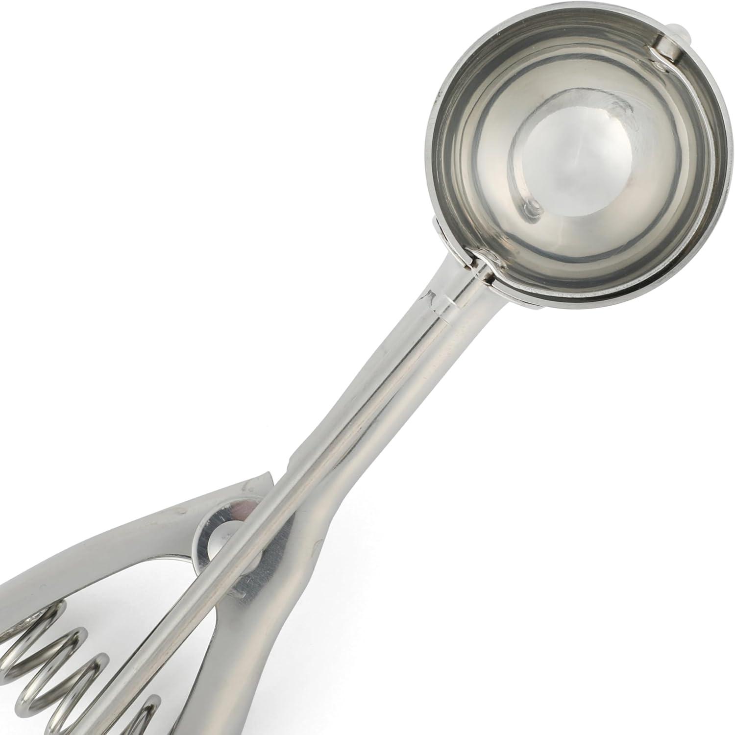 imageMartha Stewart Sprucedale 15Inch Stainless Steel Ice Cream Scooper Durable Kitchen Scoop with Comfortable Handle for Perfect Portions