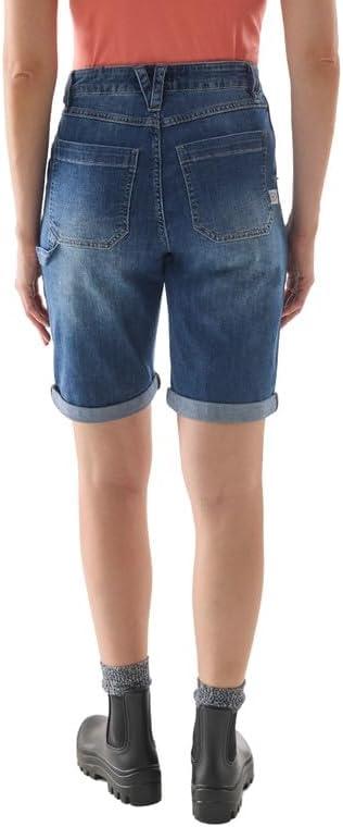 imageMartha Stewart Womens High Waisted Jean Shorts Stretchy Denim Jorts Casual Summer Clothing Classic Everyday WearVintage Wash