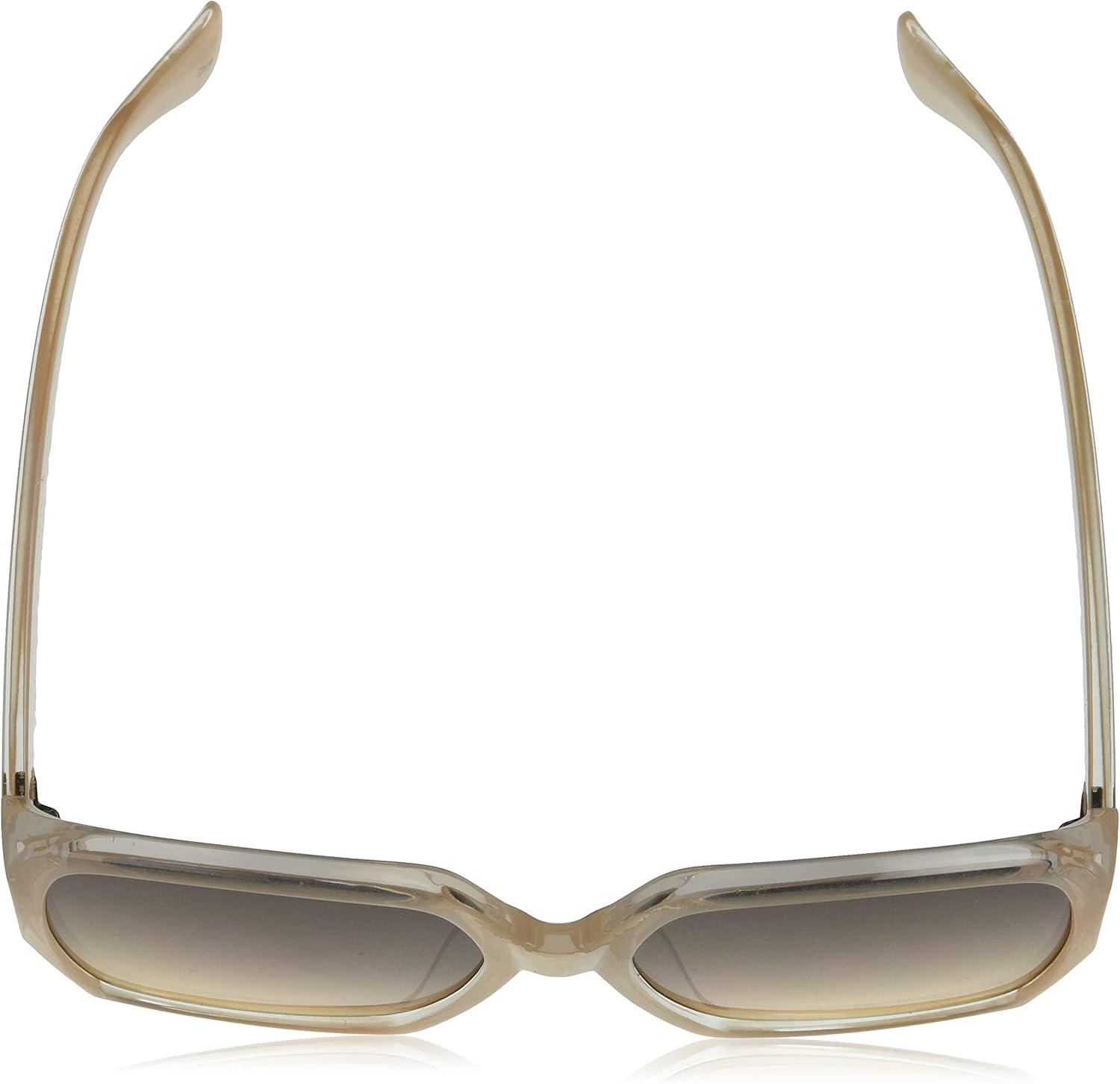 imageMartha Stewart Womens Ms123 Modern Uv400 Protective Square SunglassesTimeless Gifts for Her 58mmCrystal Milk