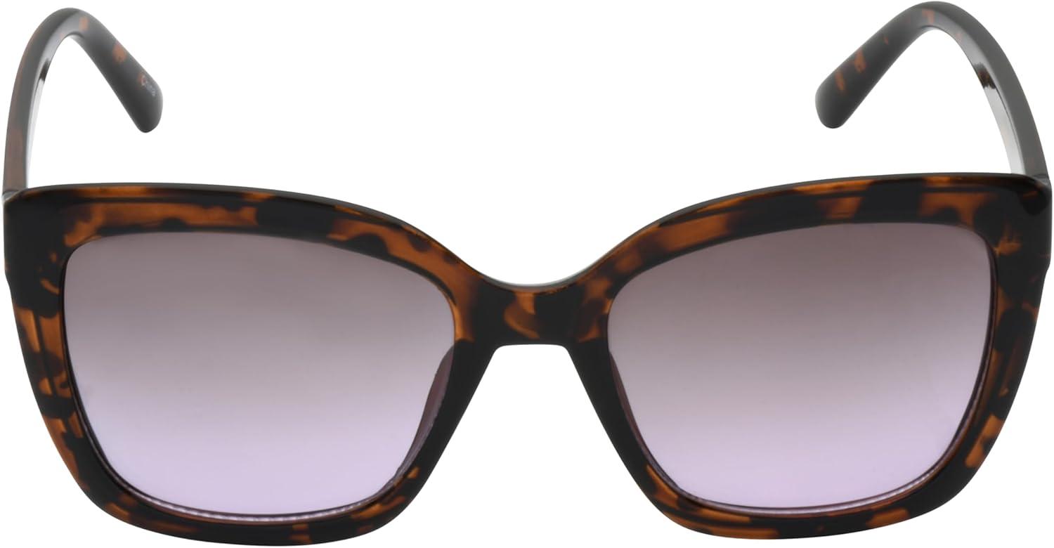 imageMartha Stewart Womens Ms215 Retro Uv400 Protective Square SunglassesTimeless Gifts for Her 55mmBrown