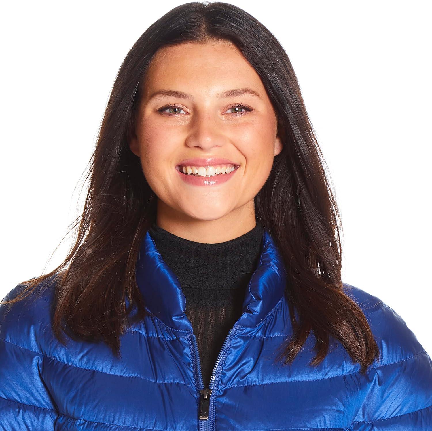 imageMartha Stewart Womens Short Sleeve Quilted Down Puffer VestSociety Blue