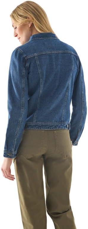 imageMartha Stewart Womens Utility Denim Canvas Chore Jacket Trendy Barn ampamp Western Style Jean JacketVintage Wash