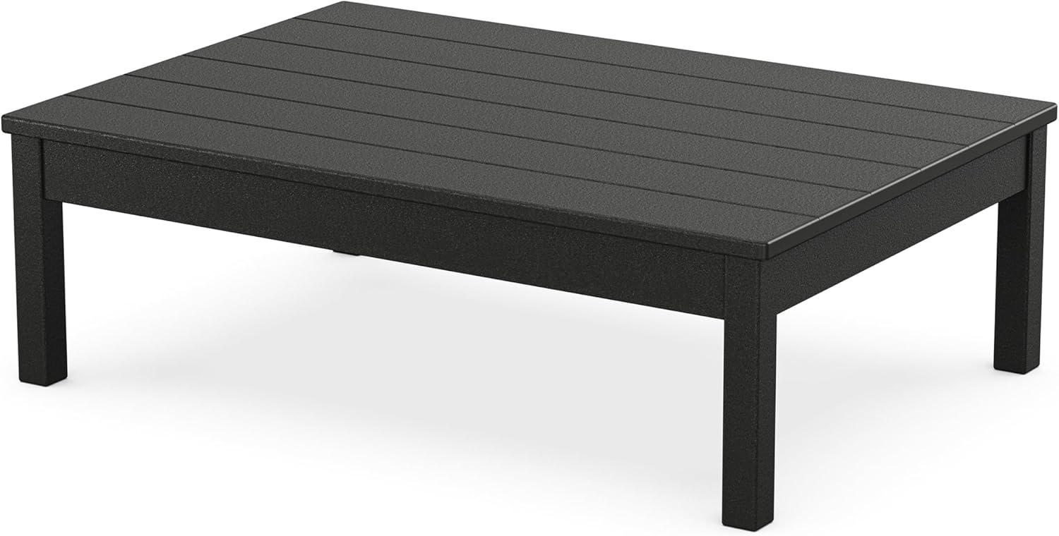 imageMartha Stewart by POLYWOOD Acadia 4Piece Deep Seating Set with Loveseat in TeakDune BurlapBlack Dune Burlap