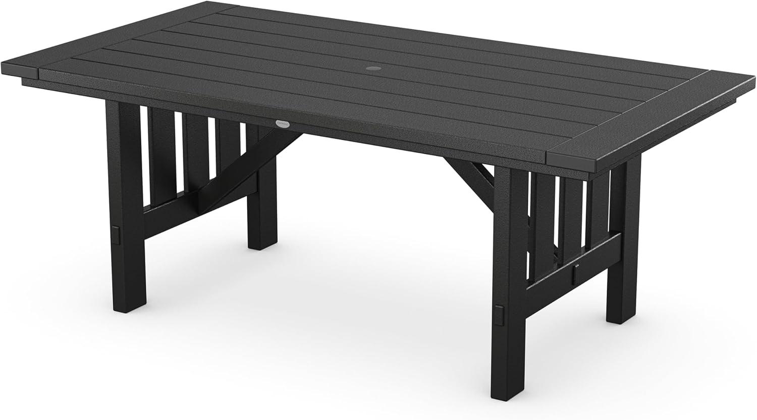 imageMartha Stewart by POLYWOOD Acadia 5Piece Dining Set with Benches in TeakBlack