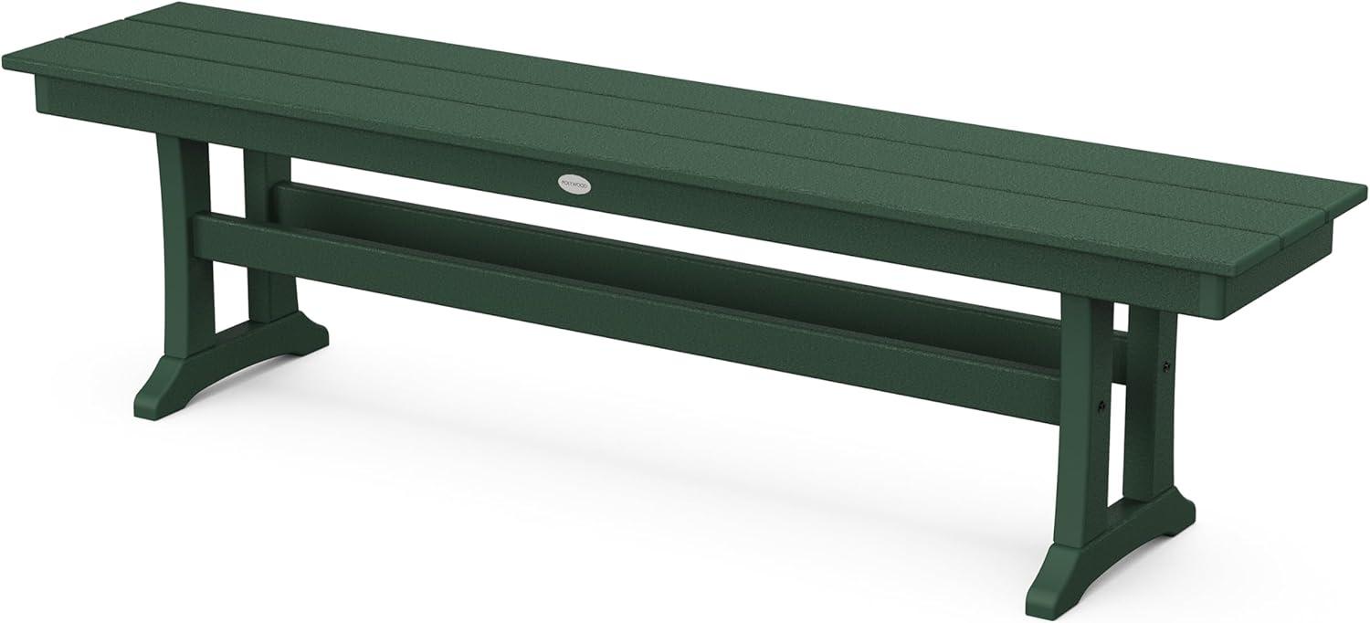 imageMartha Stewart by POLYWOOD Acadia 5Piece Dining Set with Benches in TeakGreen