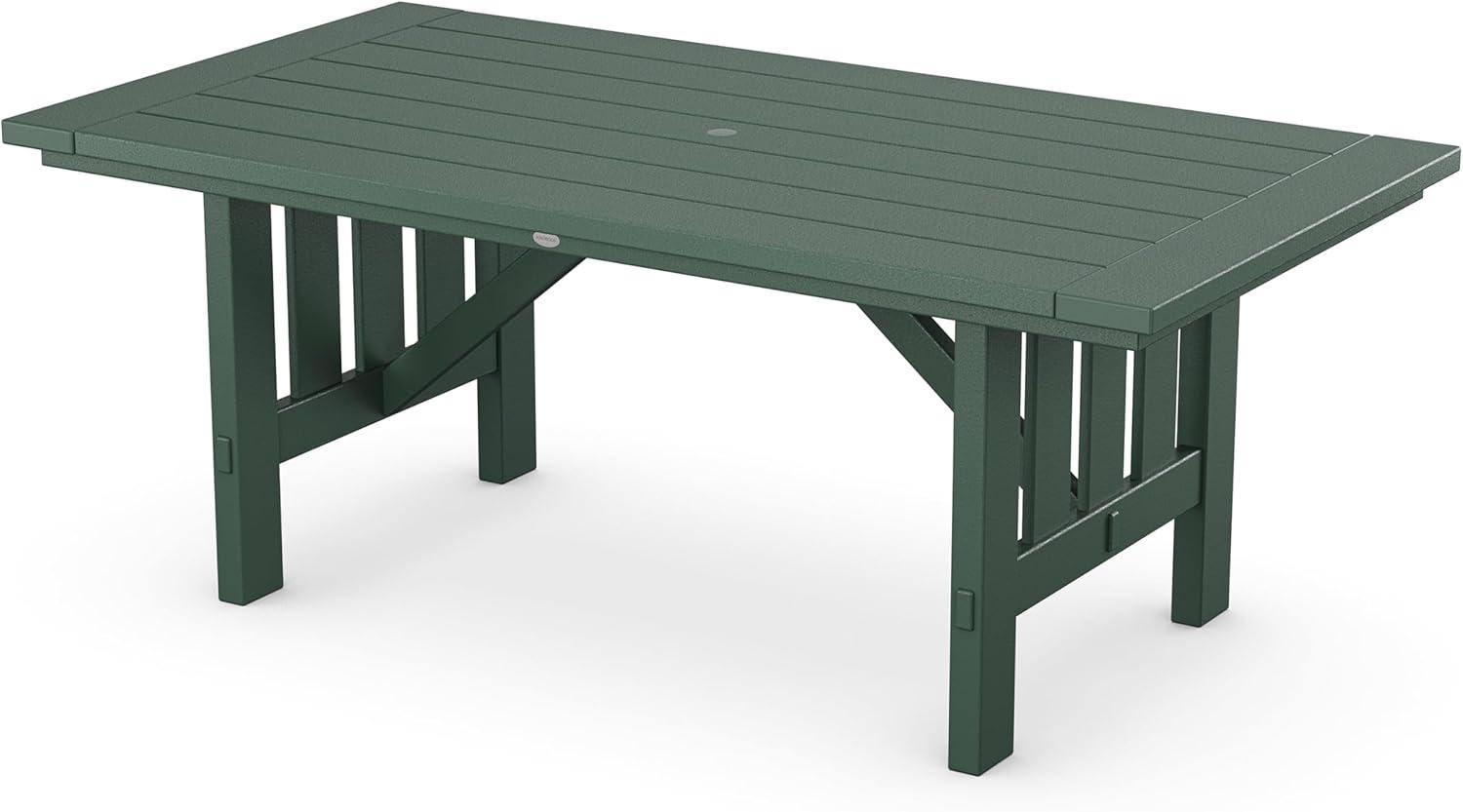 imageMartha Stewart by POLYWOOD Acadia 5Piece Dining Set with Benches in TeakGreen