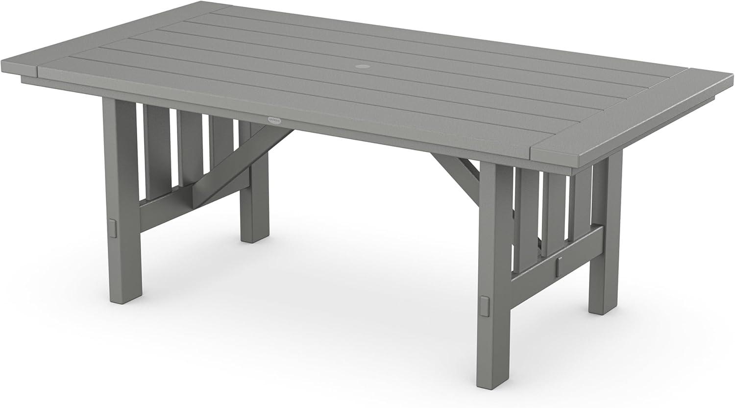 imageMartha Stewart by POLYWOOD Acadia 5Piece Dining Set with Benches in TeakSlate Grey