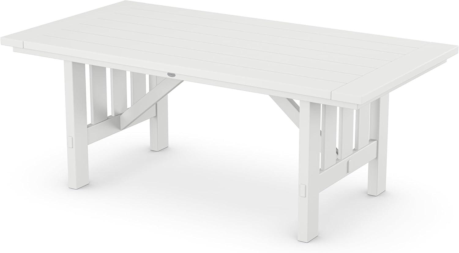 imageMartha Stewart by POLYWOOD Acadia 5Piece Dining Set with Benches in TeakWhite