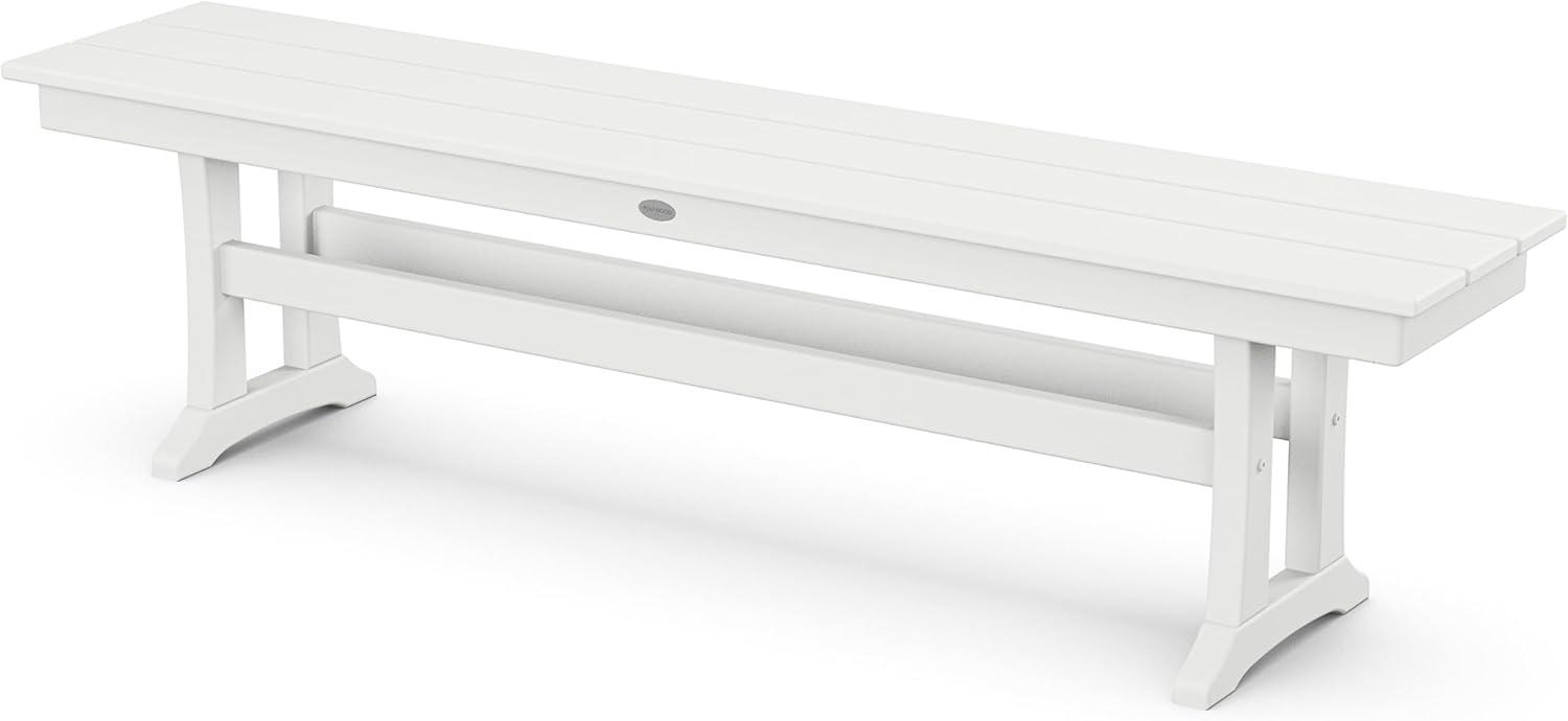 imageMartha Stewart by POLYWOOD Acadia 5Piece Dining Set with Benches in TeakWhite