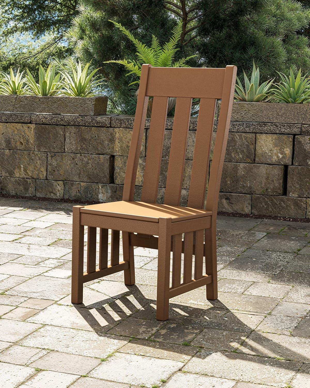 imageMartha Stewart by POLYWOOD Acadia Dining Side Chair in MahoganyGreen