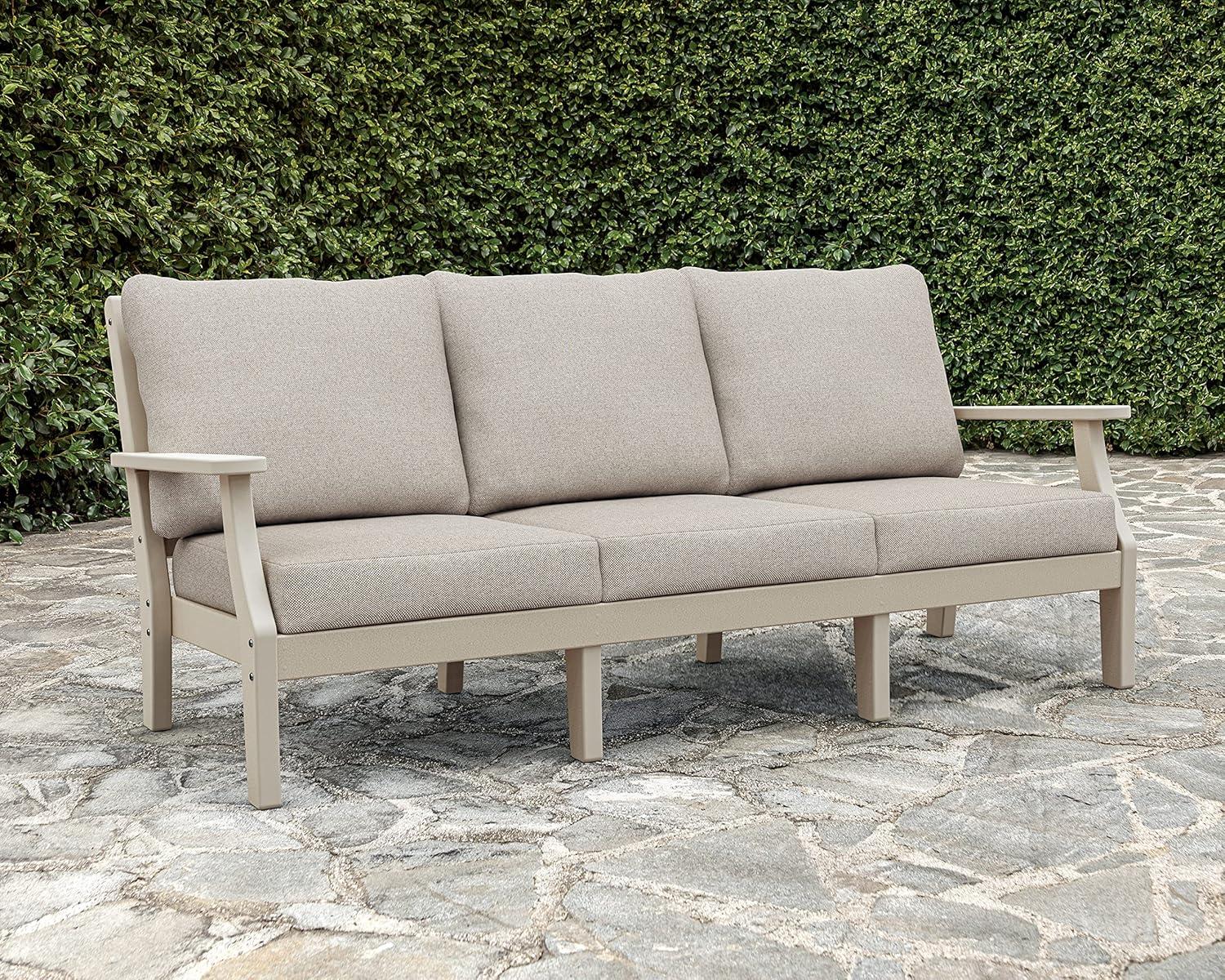 imageMartha Stewart by POLYWOOD Chinoiserie Deep Seating Sofa in WhiteGlacier SpaWhite Glacier Spa