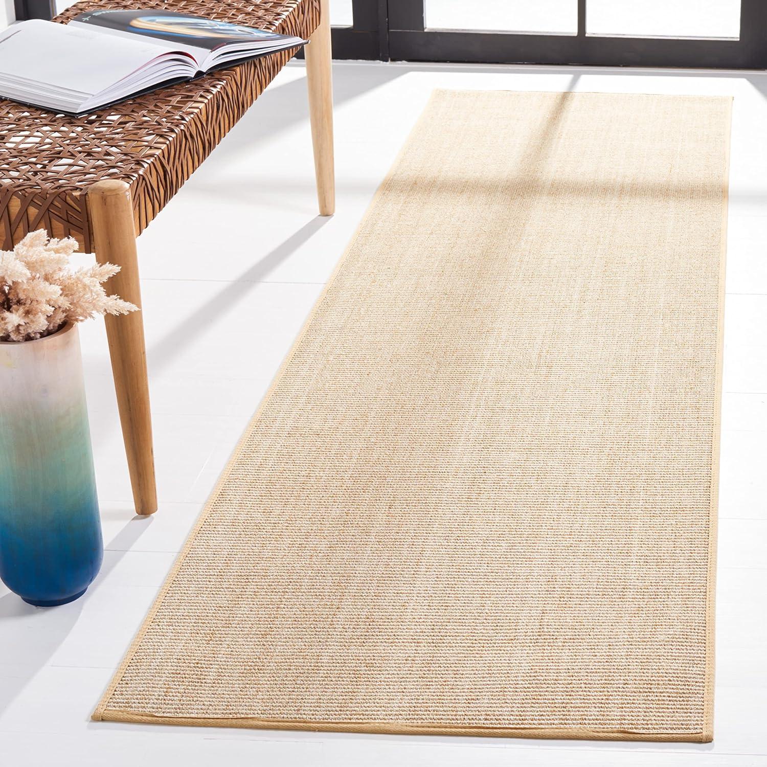 imageMartha Stewart x SAFAVIEH Area Rug Collection 23quot x 8 Runner Red Sisal ampamp Jute Farmhouse Style Ideal for Living Room Bedroom Foyer Hallway MSR9501QBeigeIvory