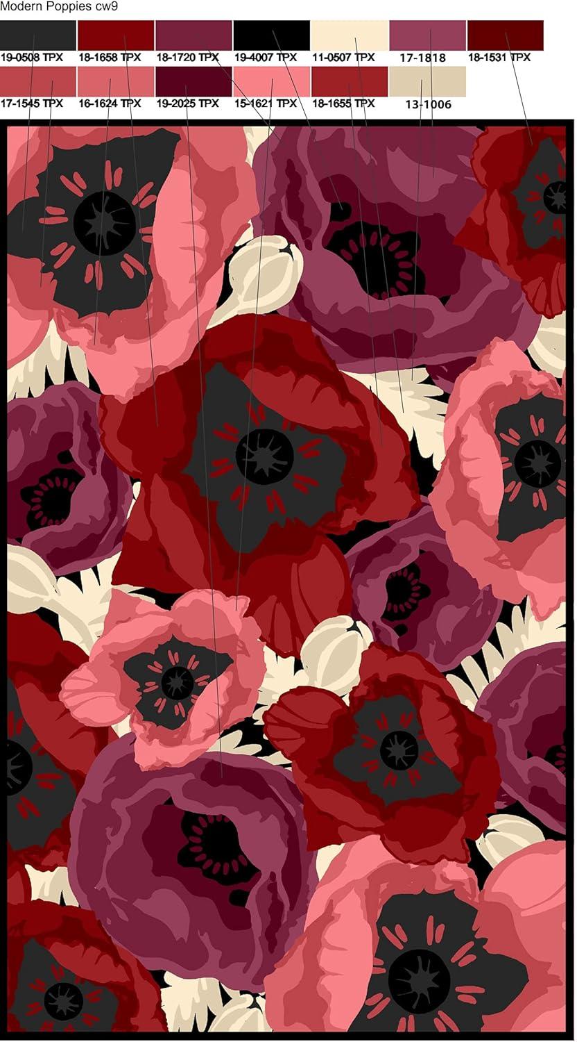 imageMartha Stewart x SAFAVIEH Area Rug Collection 3 x 5 Red Handmade Wool Ideal for Living Room Bedroom Foyer Accent Space MSR4872ARed