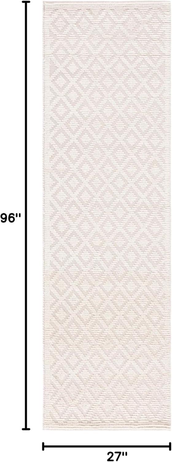 imageMartha Stewart x SAFAVIEH Area Rug Collection 4 x 6 Ivory Handmade Wool Ideal for Living Room Foyer Bedroom Accent Space MSR3504AIvory
