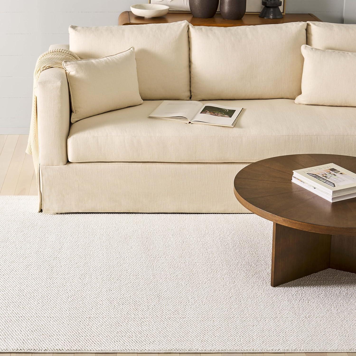 imageMartha Stewart x SAFAVIEH Area Rug Collection 5 x 8 Beige NonShedding ampamp Easy Cleaning Ideal for Living Room Bedroom Office Dining Space MSR920BIvory