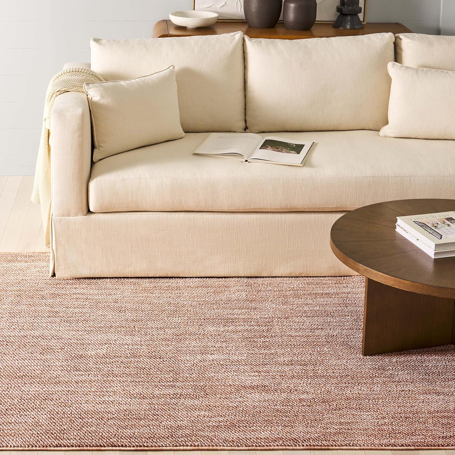 imageMartha Stewart x SAFAVIEH Area Rug Collection 5 x 8 Beige NonShedding ampamp Easy Cleaning Ideal for Living Room Bedroom Office Dining Space MSR920BRust