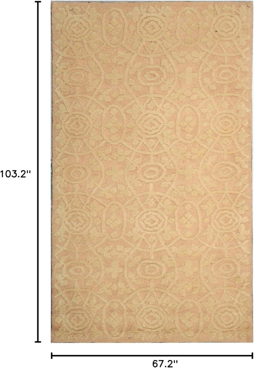 imageMartha Stewart x SAFAVIEH Area Rug Collection 79quot x 99quot Aloe Green HandHooked Cotton Ideal for Living Room Bedroom Dining Space MSR1214BDogwood