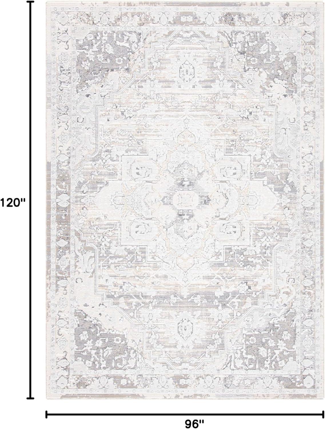 imageMartha Stewart x SAFAVIEH Area Rug Collection 8 x 10 Grey ampamp Beige NonShedding ampamp Easy Cleaning Ideal for Living Room Bedroom Office Dining Space MSR8936BGreyBeige