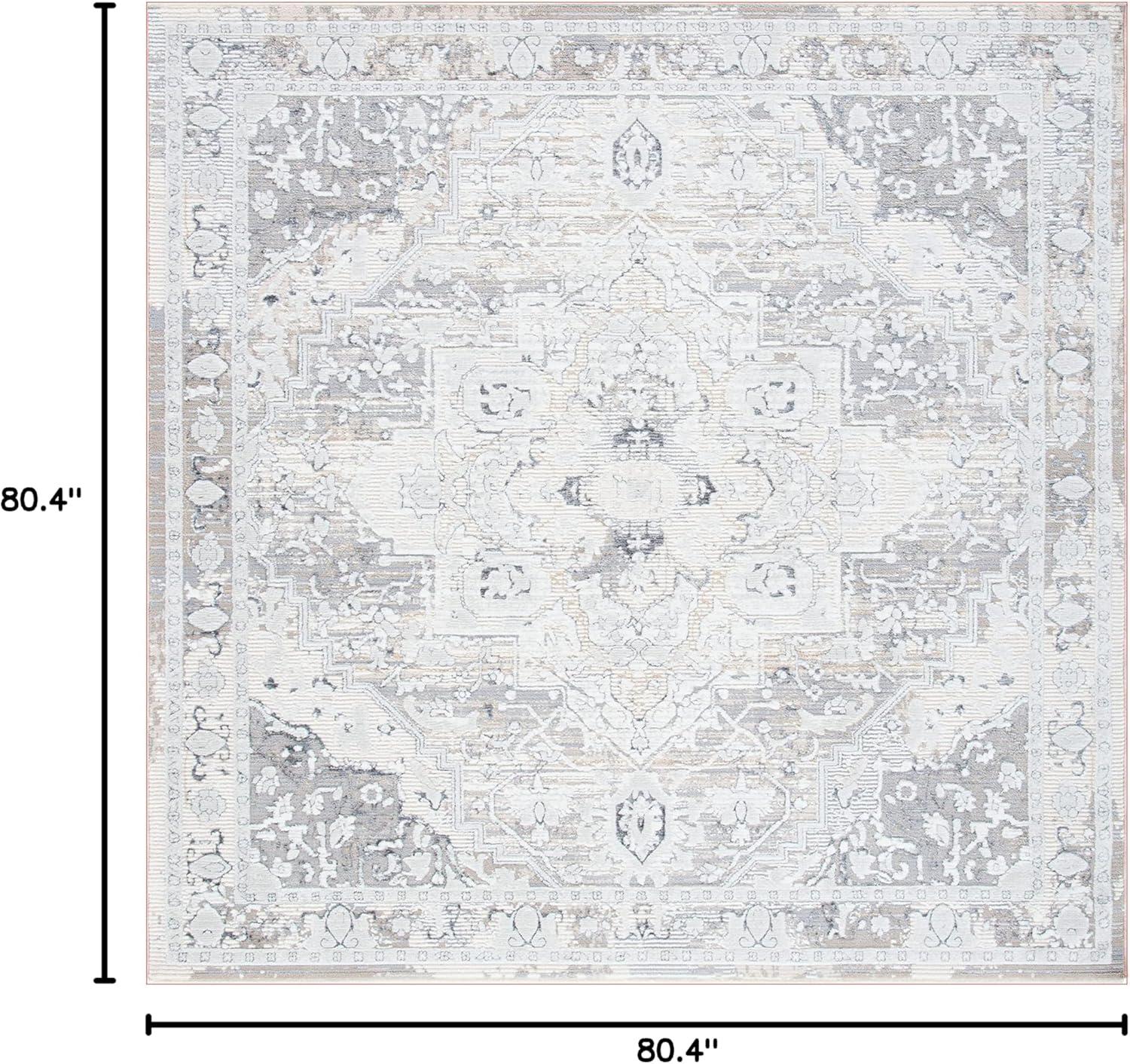 imageMartha Stewart x SAFAVIEH Area Rug Collection 8 x 10 Grey ampamp Beige NonShedding ampamp Easy Cleaning Ideal for Living Room Bedroom Office Dining Space MSR8936BGreyBeige