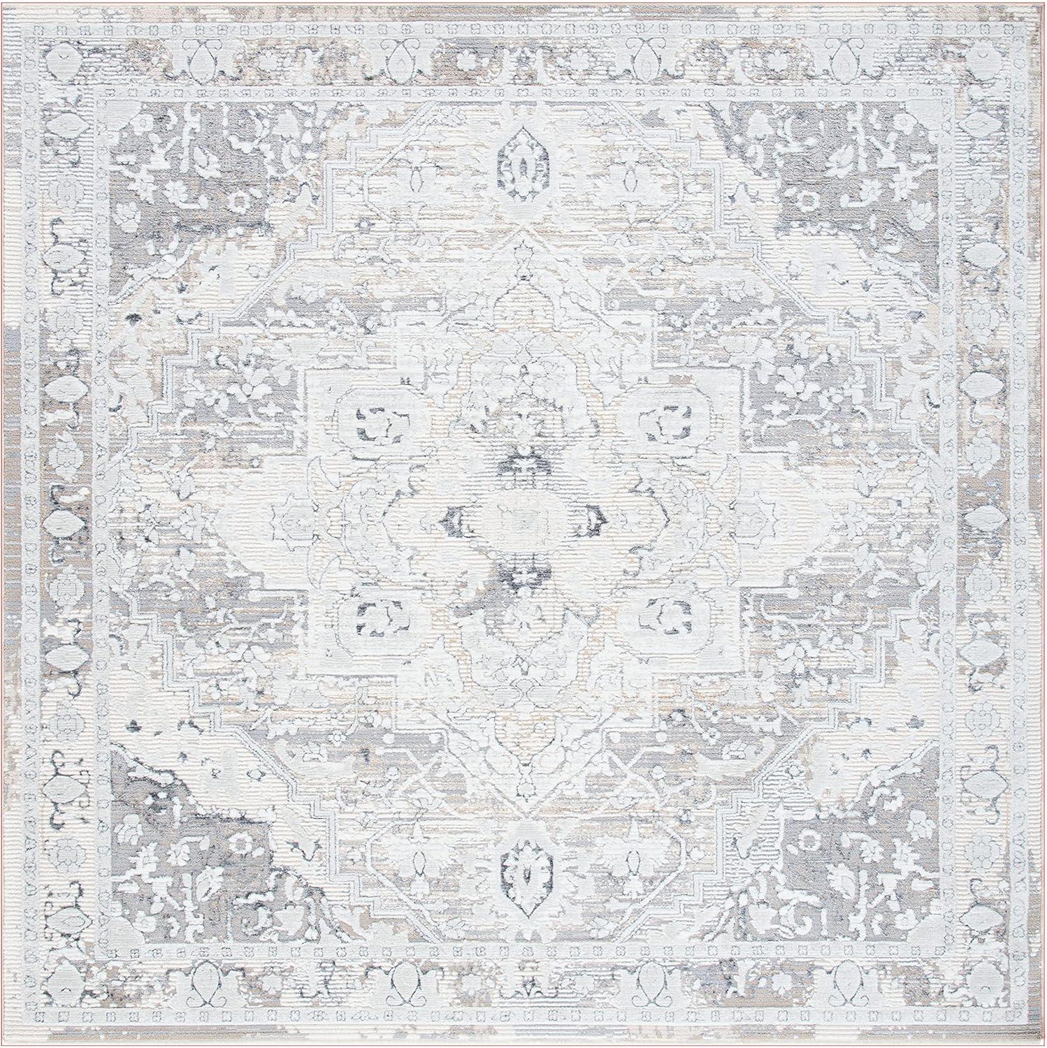 imageMartha Stewart x SAFAVIEH Area Rug Collection 8 x 10 Grey ampamp Beige NonShedding ampamp Easy Cleaning Ideal for Living Room Bedroom Office Dining Space MSR8936BGreyBeige