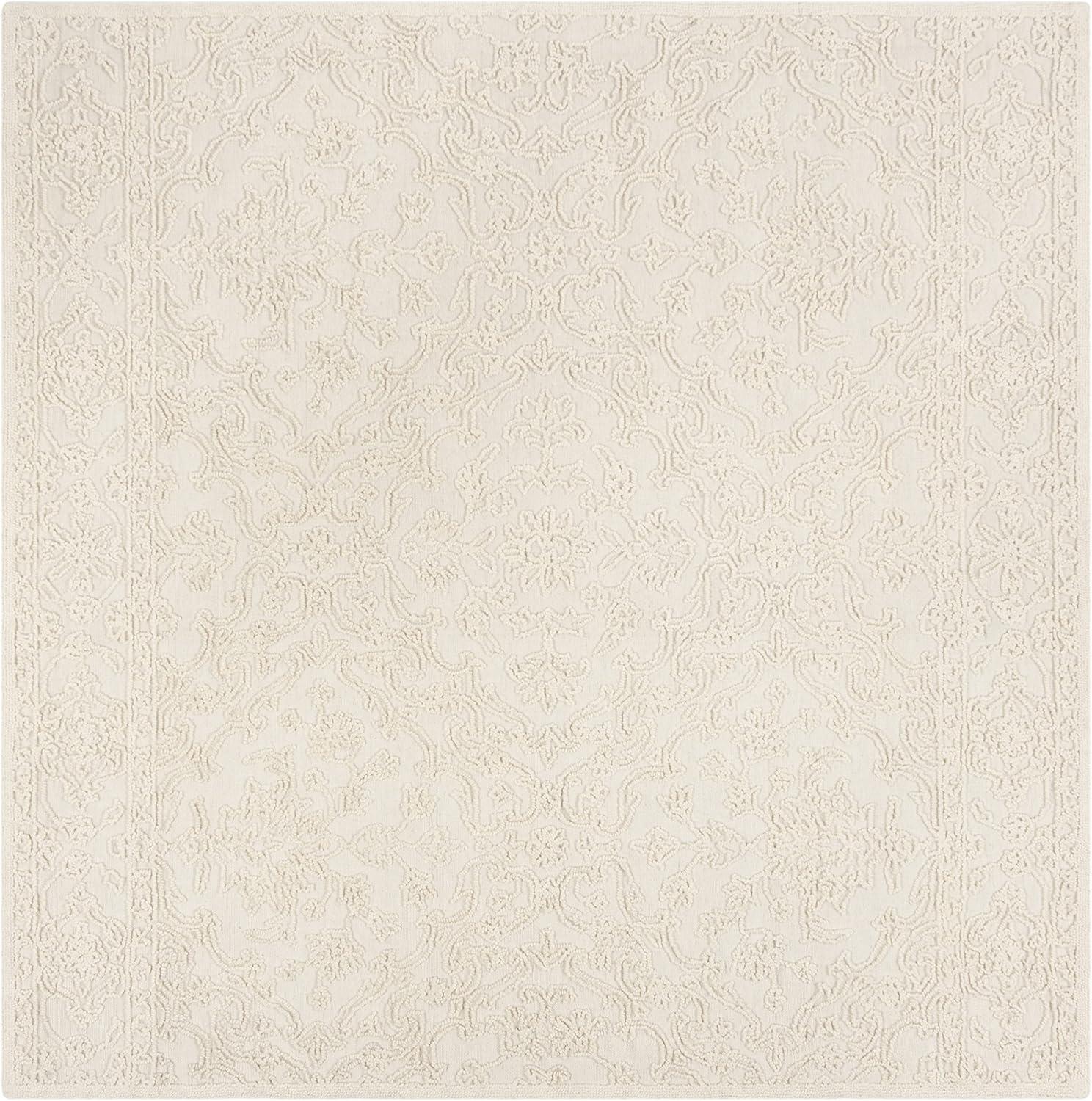 imageMartha Stewart x SAFAVIEH Area Rug Collection 8 x 10 Ivory Handmade Wool Ideal for Living Room Bedroom Office Dining Space MSR3512CIvory